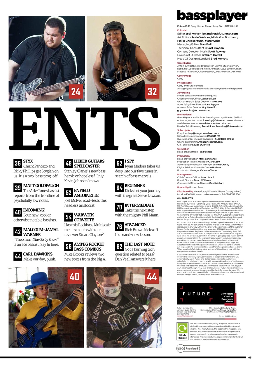Bass Player UK Preview Pages