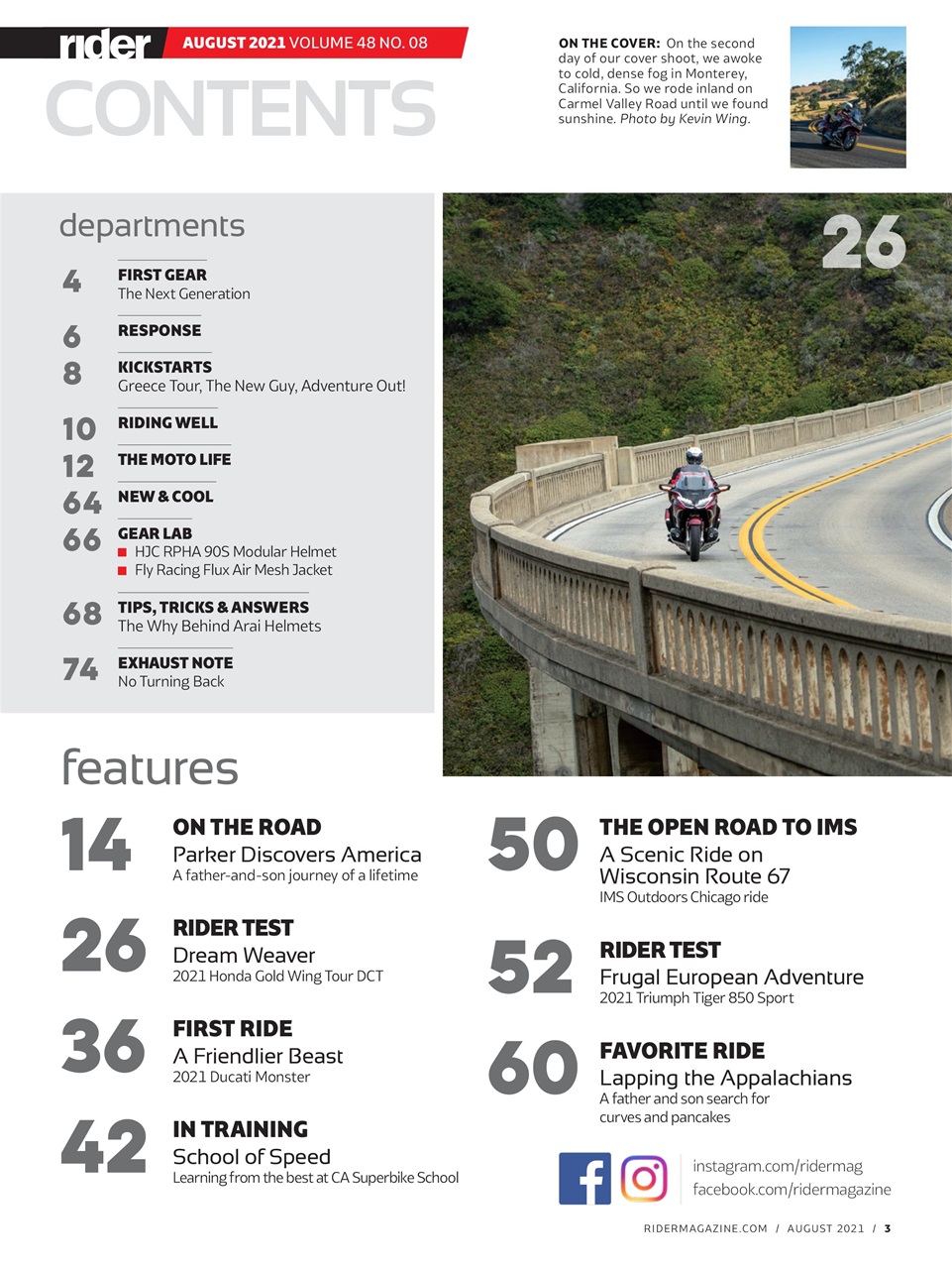 Rider Magazine Preview Pages