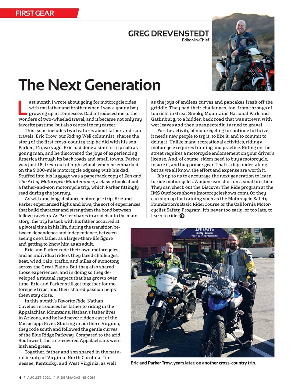Rider Magazine Preview Pages