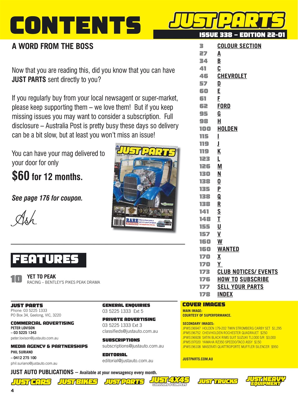JUST PARTS Preview Pages