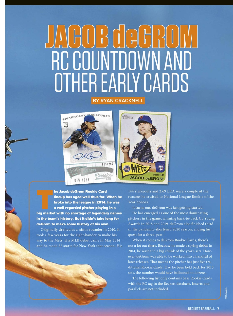 Beckett Baseball Magazine Preview Pages