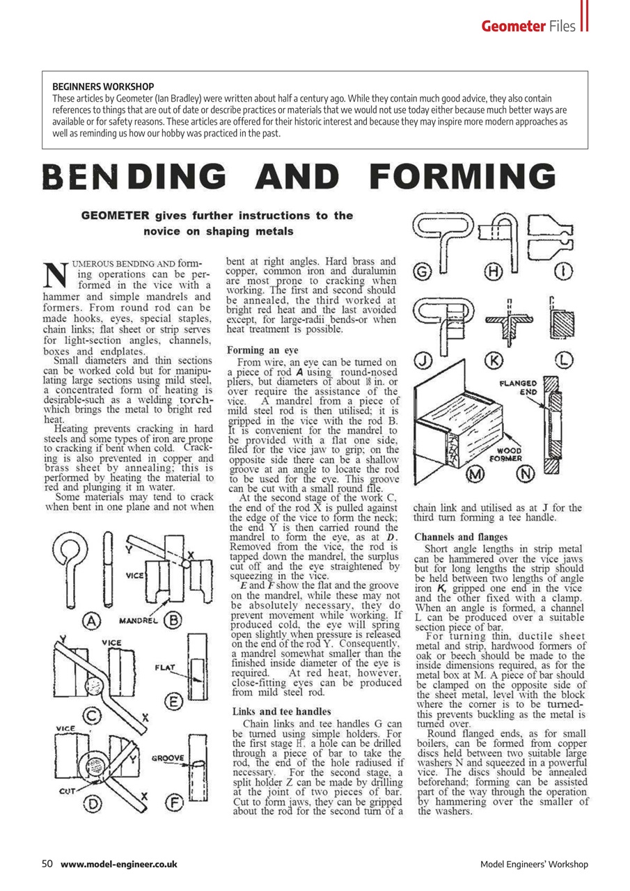 Model Engineer & Workshop Magazine Preview Pages