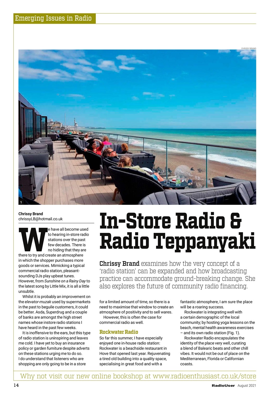 Radio User Preview Pages