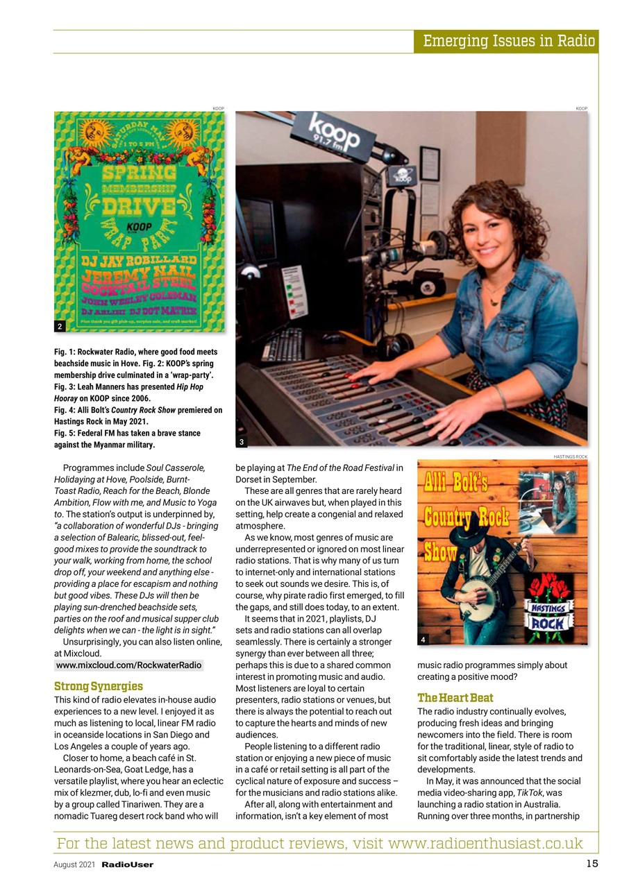 Radio User Preview Pages