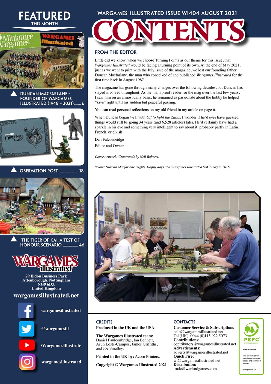 Wargames Illustrated Preview Pages