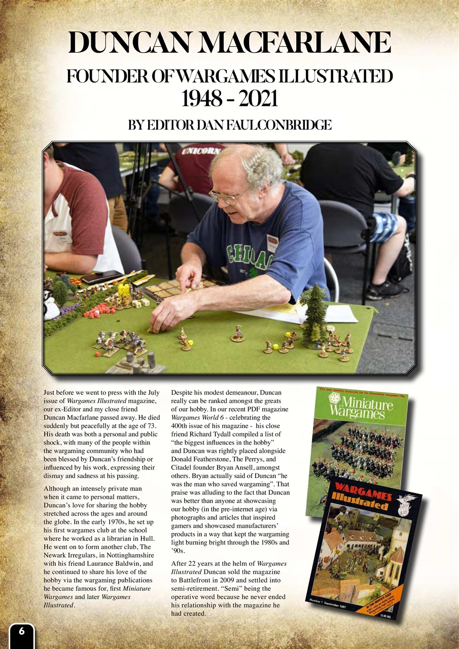 Wargames Illustrated Preview Pages