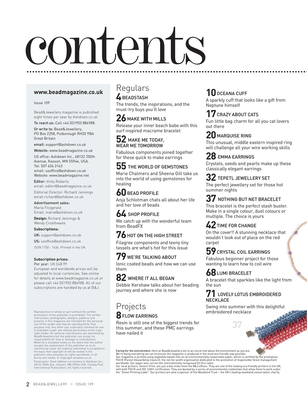 Bead & Jewellery Magazine Preview Pages