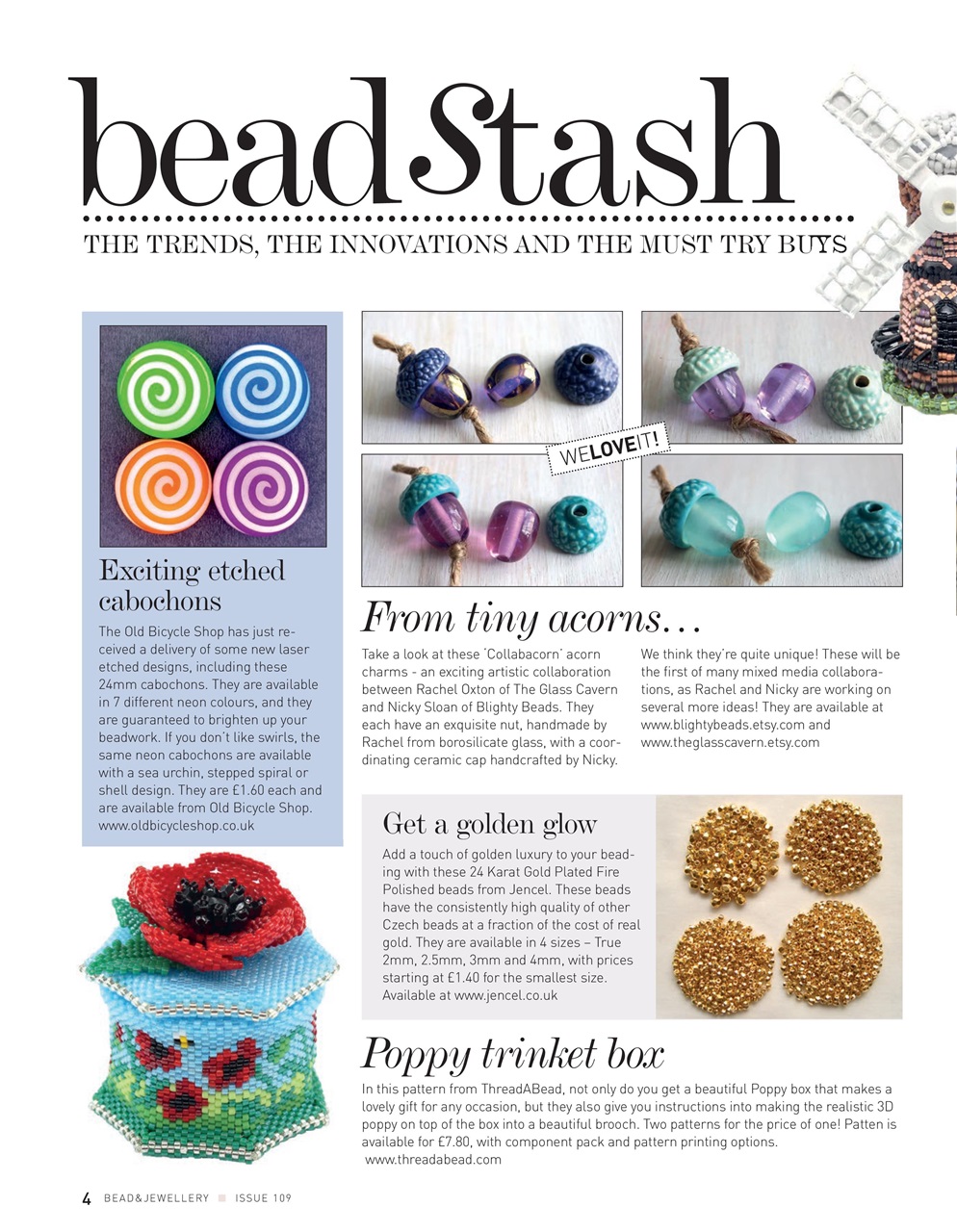 Bead & Jewellery Magazine Preview Pages
