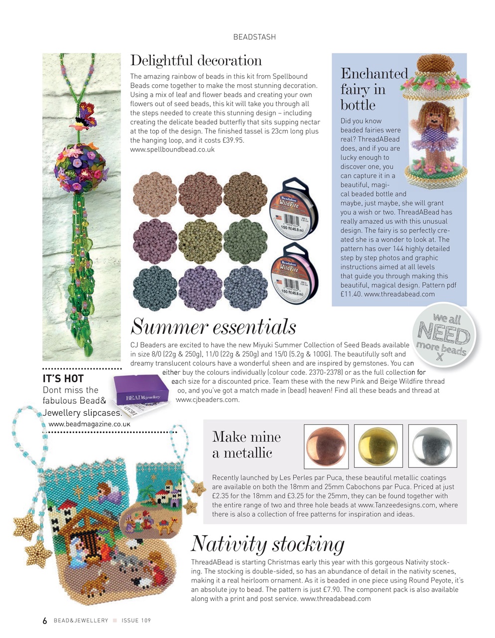 Bead & Jewellery Magazine Preview Pages