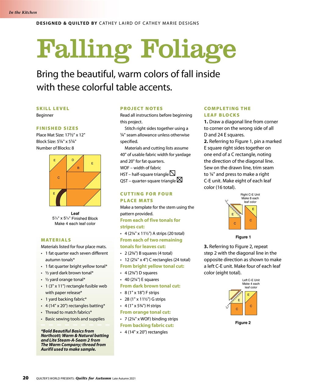 Quilter's World Preview Pages