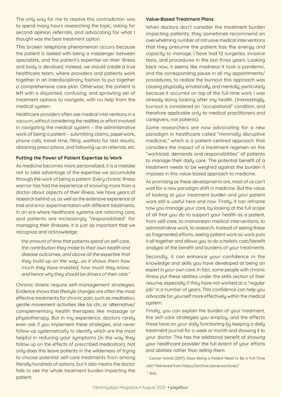 Fibromyalgia Magazine Preview Pages