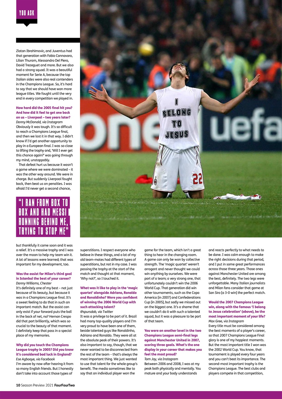 FourFourTwo Preview Pages