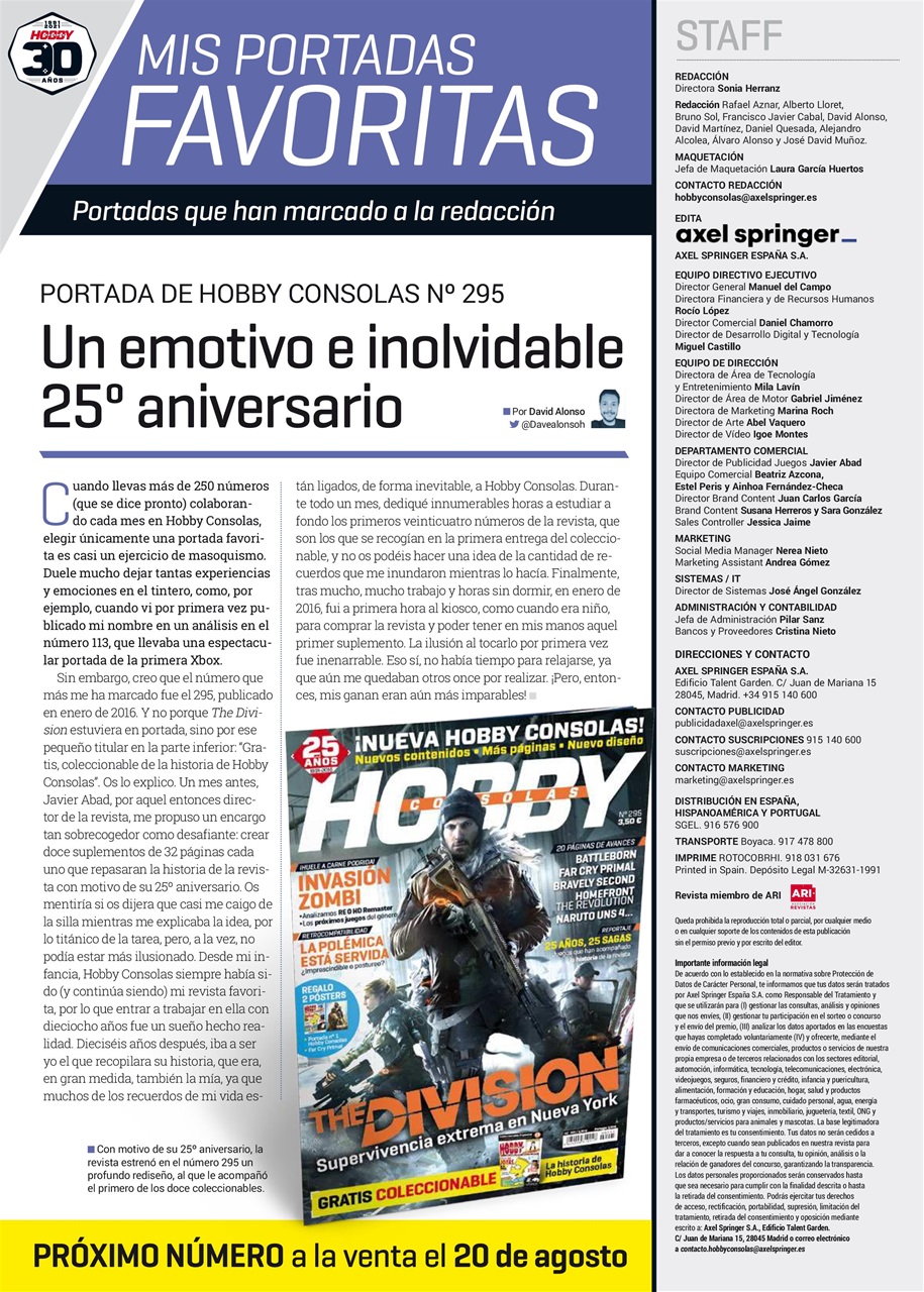 Hobby Consolas Preview Pages