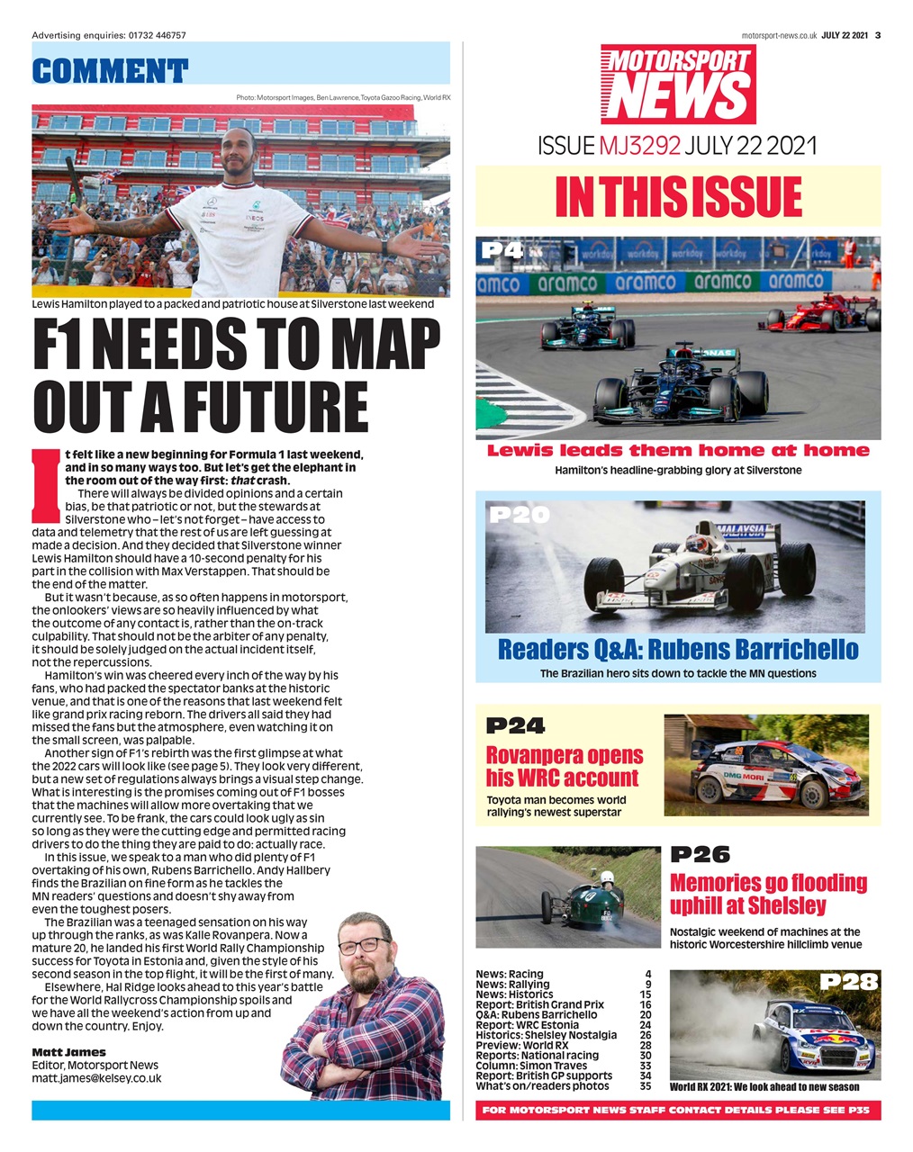 Motorsport News Preview Pages