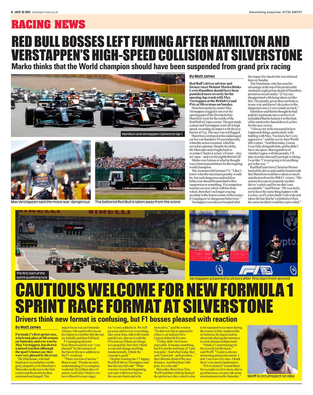 Motorsport News Preview Pages