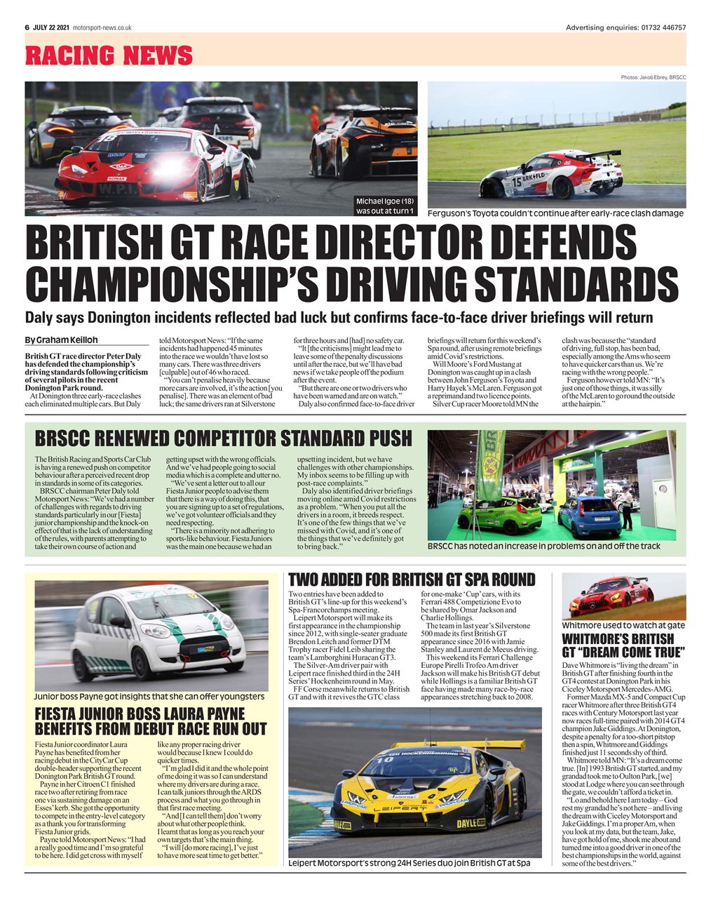 Motorsport News Preview Pages