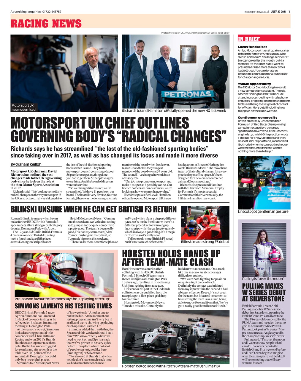 Motorsport News Preview Pages