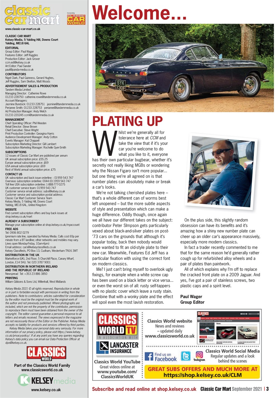Classic Car Mart Preview Pages