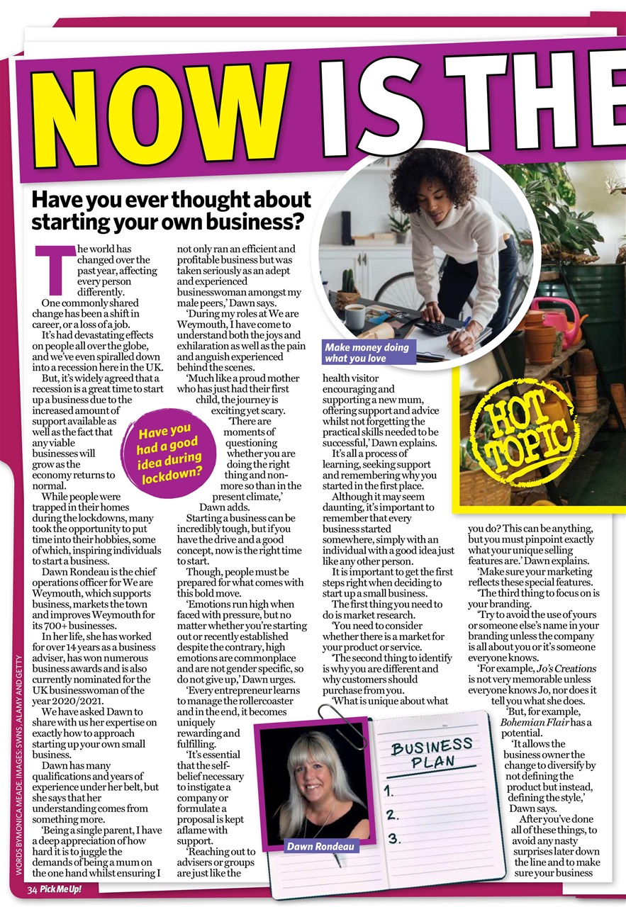 Pick Me Up Preview Pages