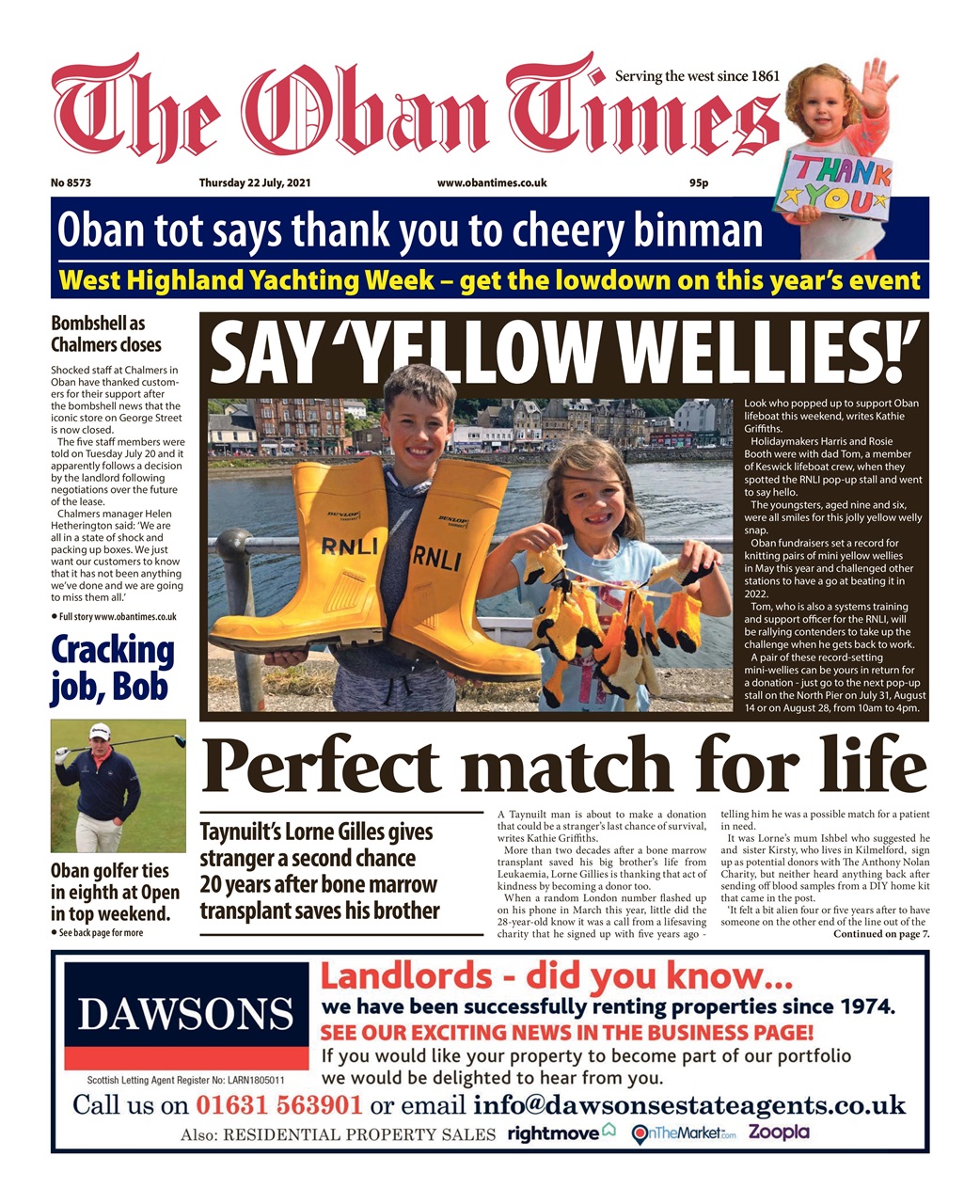 The Oban Times & Lochaber Times Preview Pages