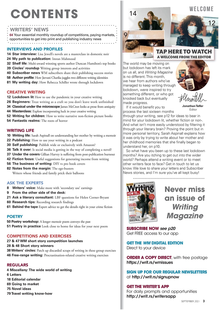 Writing Magazine Preview Pages