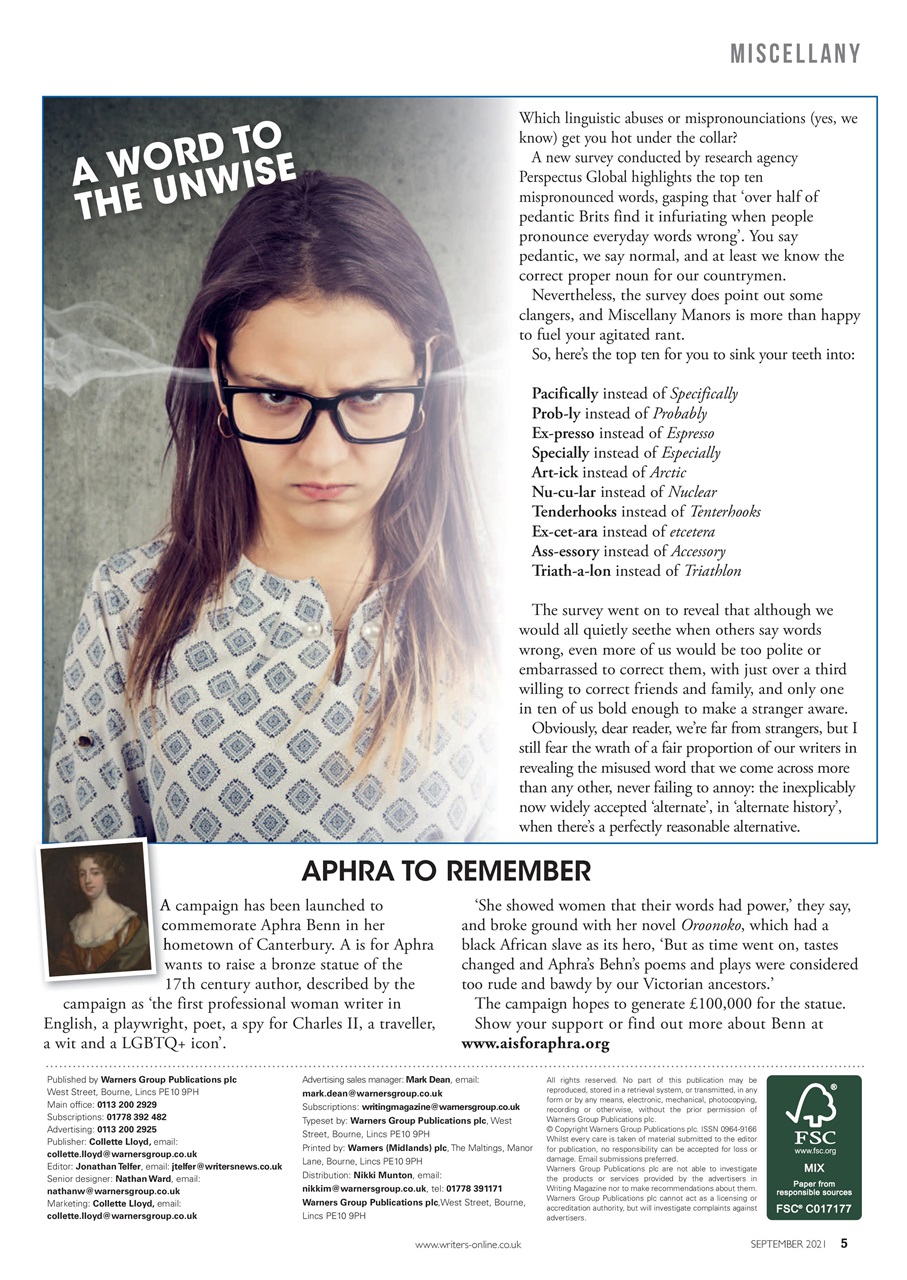 Writing Magazine Preview Pages