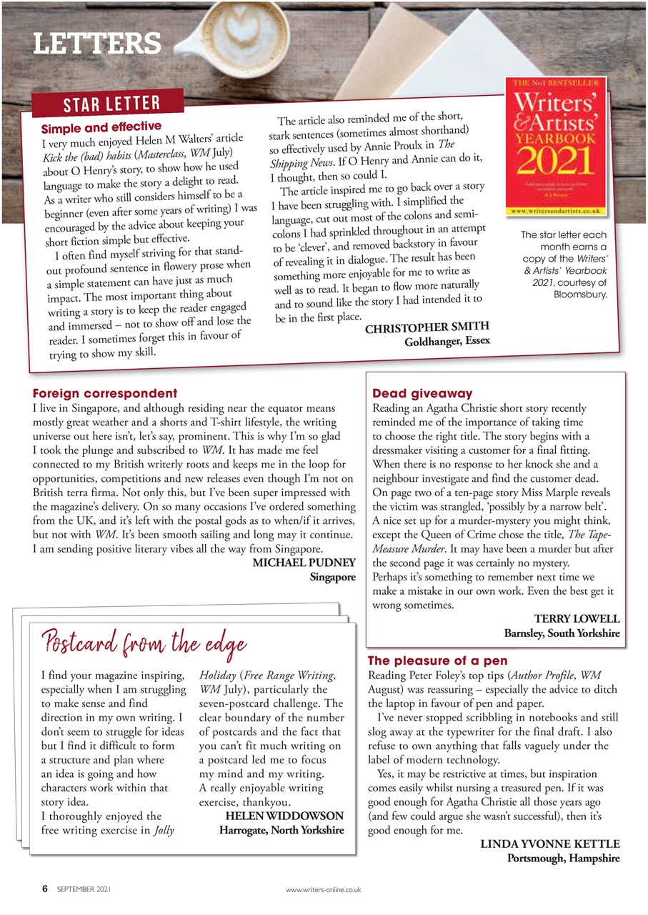 Writing Magazine Preview Pages