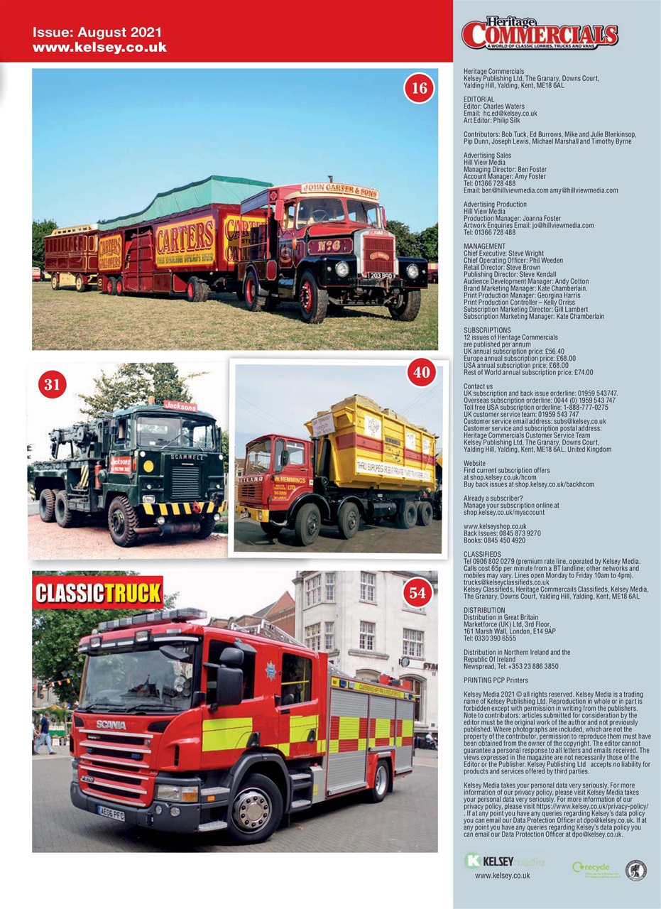 Heritage Commercials Magazine Preview Pages