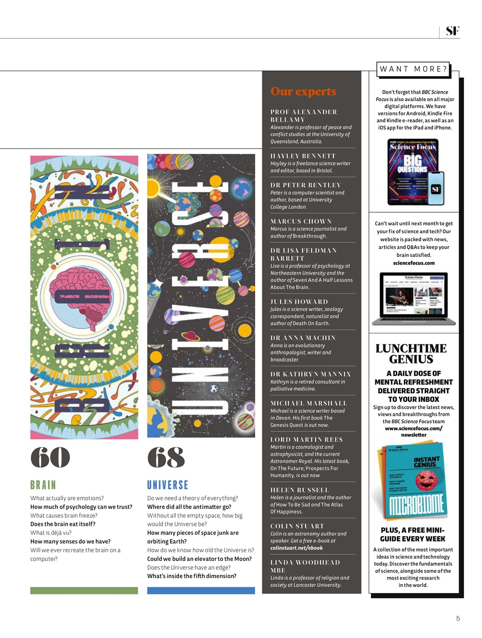 BBC Science Focus Magazine Preview Pages