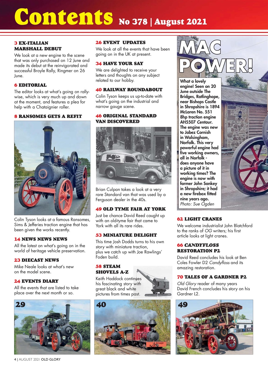 Old Glory Magazine Preview Pages