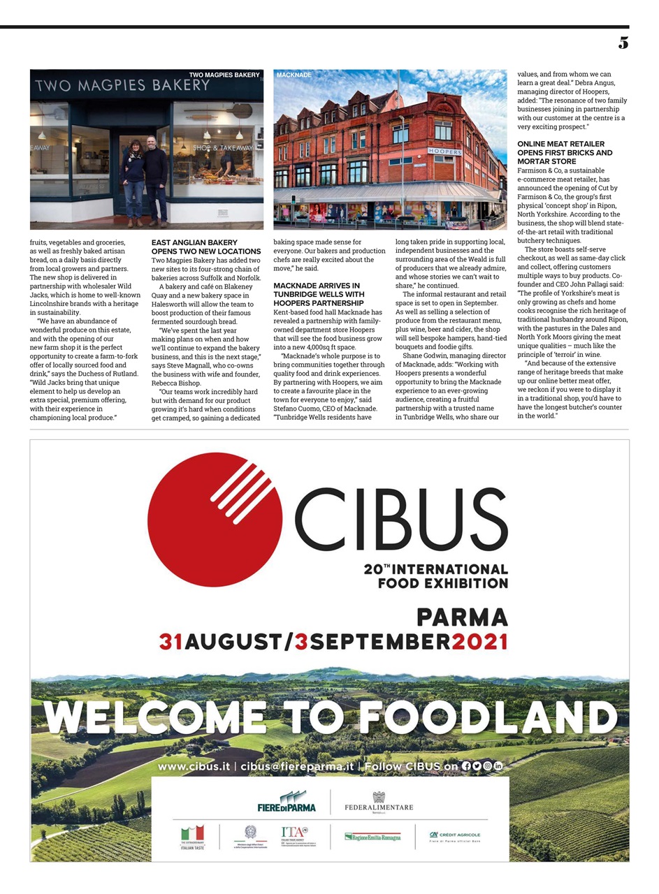 Speciality Food Preview Pages