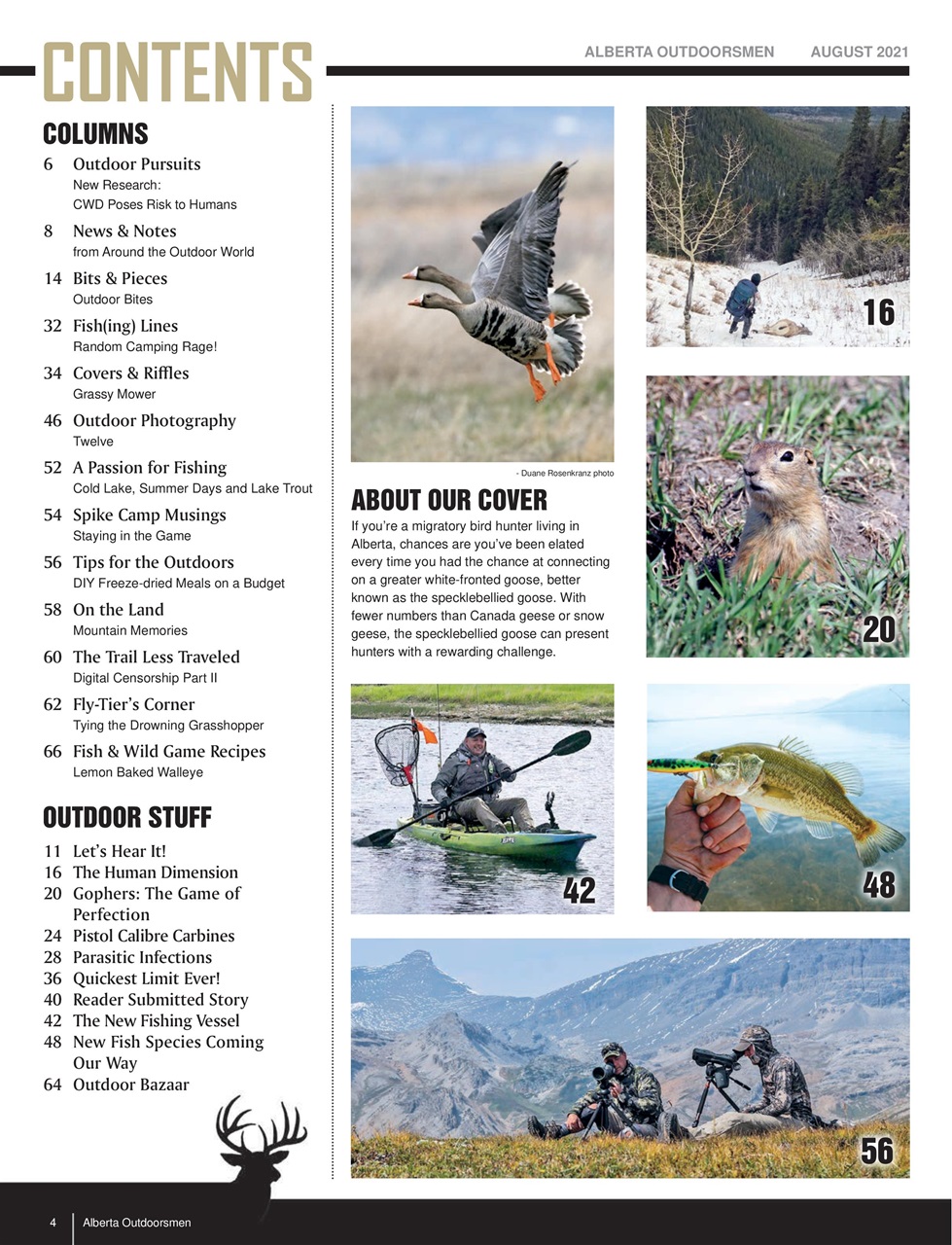 Alberta Outdoors Preview Pages