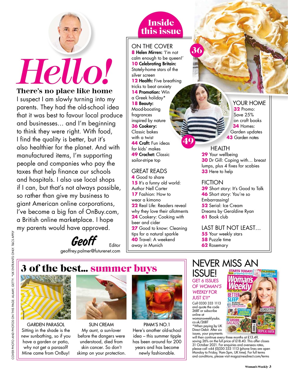 Woman's Weekly Preview Pages