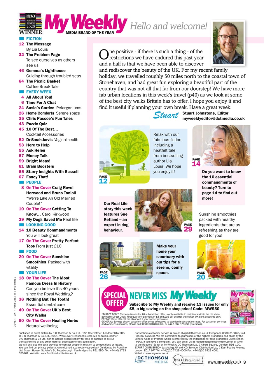 My Weekly Preview Pages