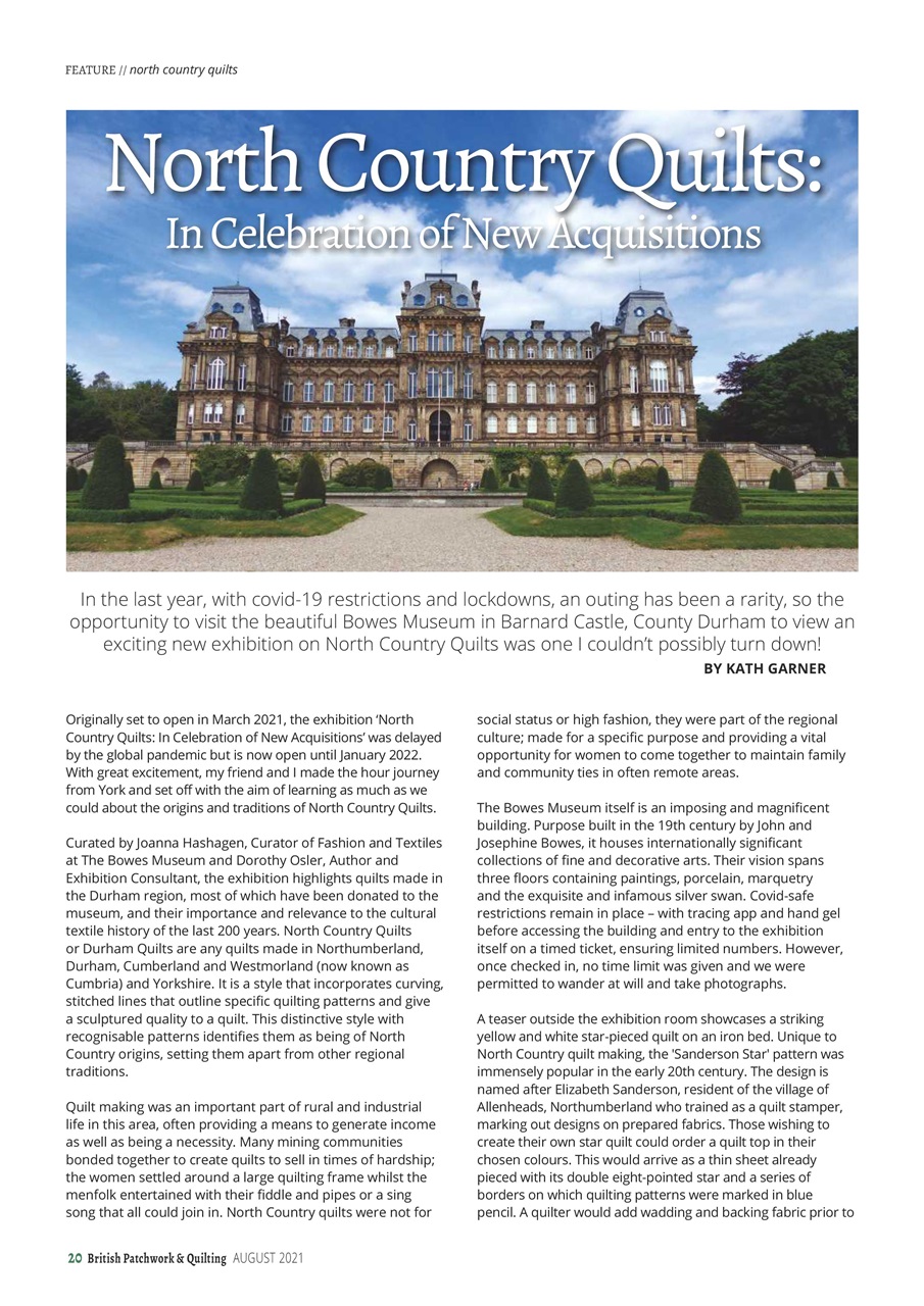 Patchwork and Quilting Preview Pages