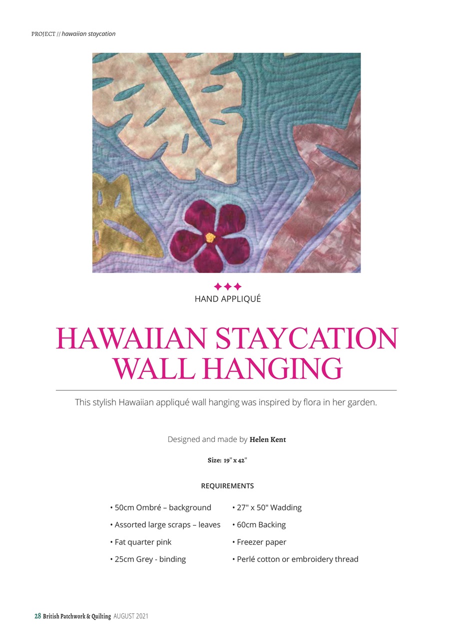 Patchwork and Quilting Preview Pages