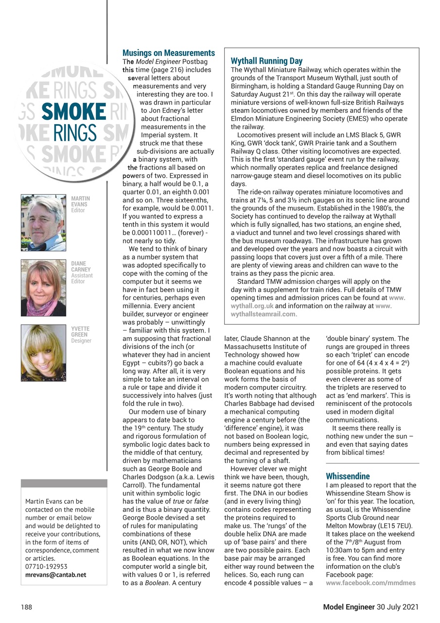 Model Engineer Preview Pages