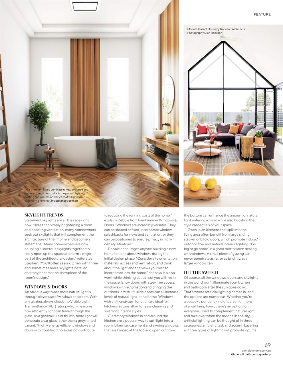 Kitchens & Bathrooms Quarterly Preview Pages
