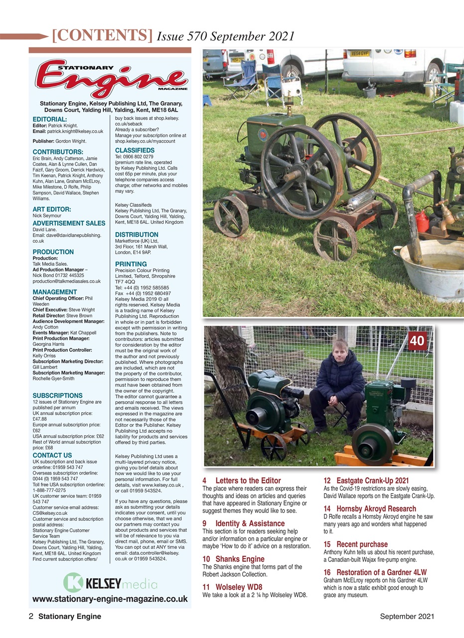 Stationary Engine Preview Pages