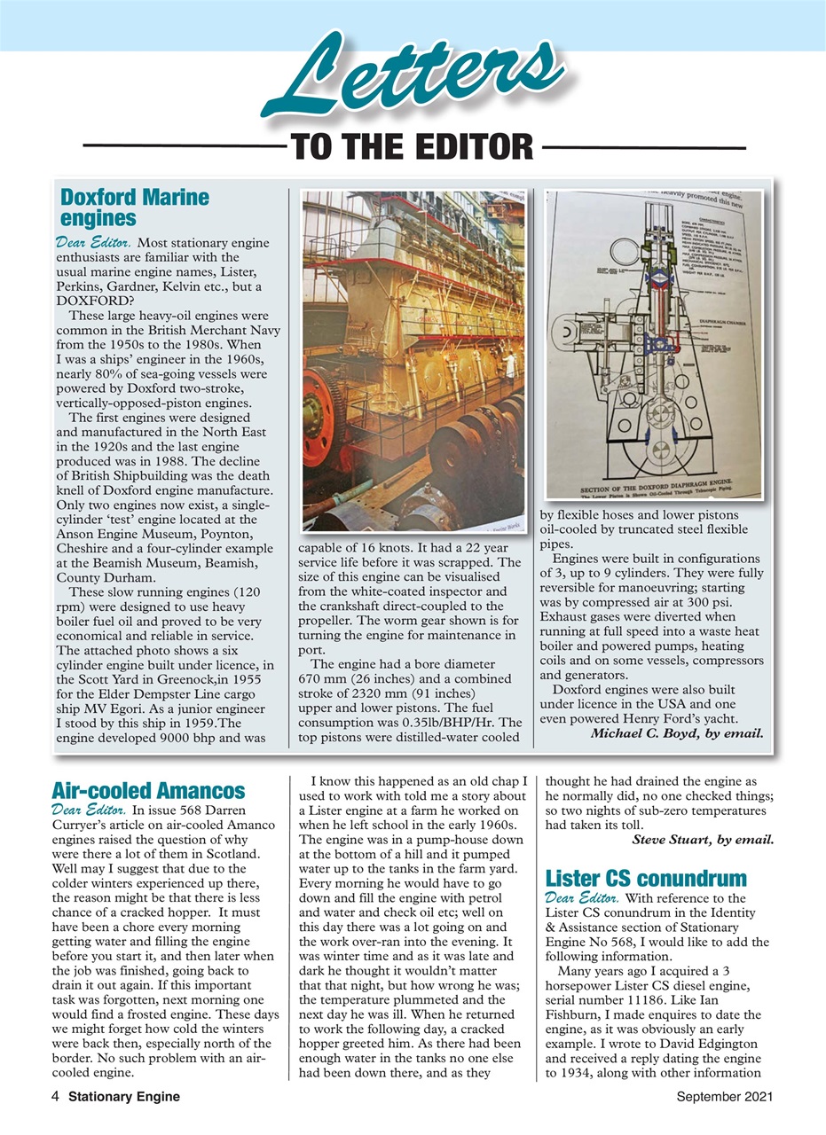Stationary Engine Preview Pages