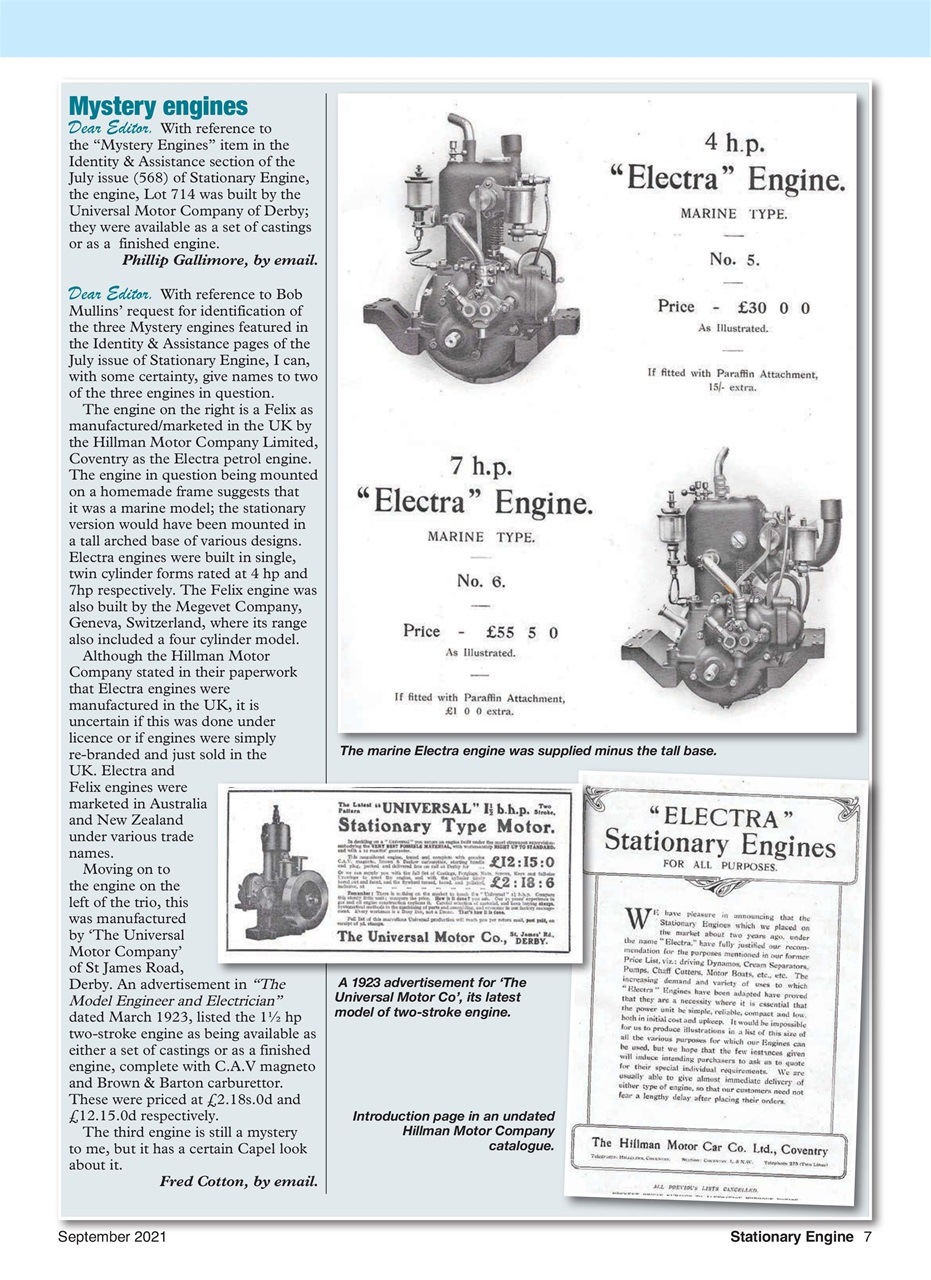 Stationary Engine Preview Pages