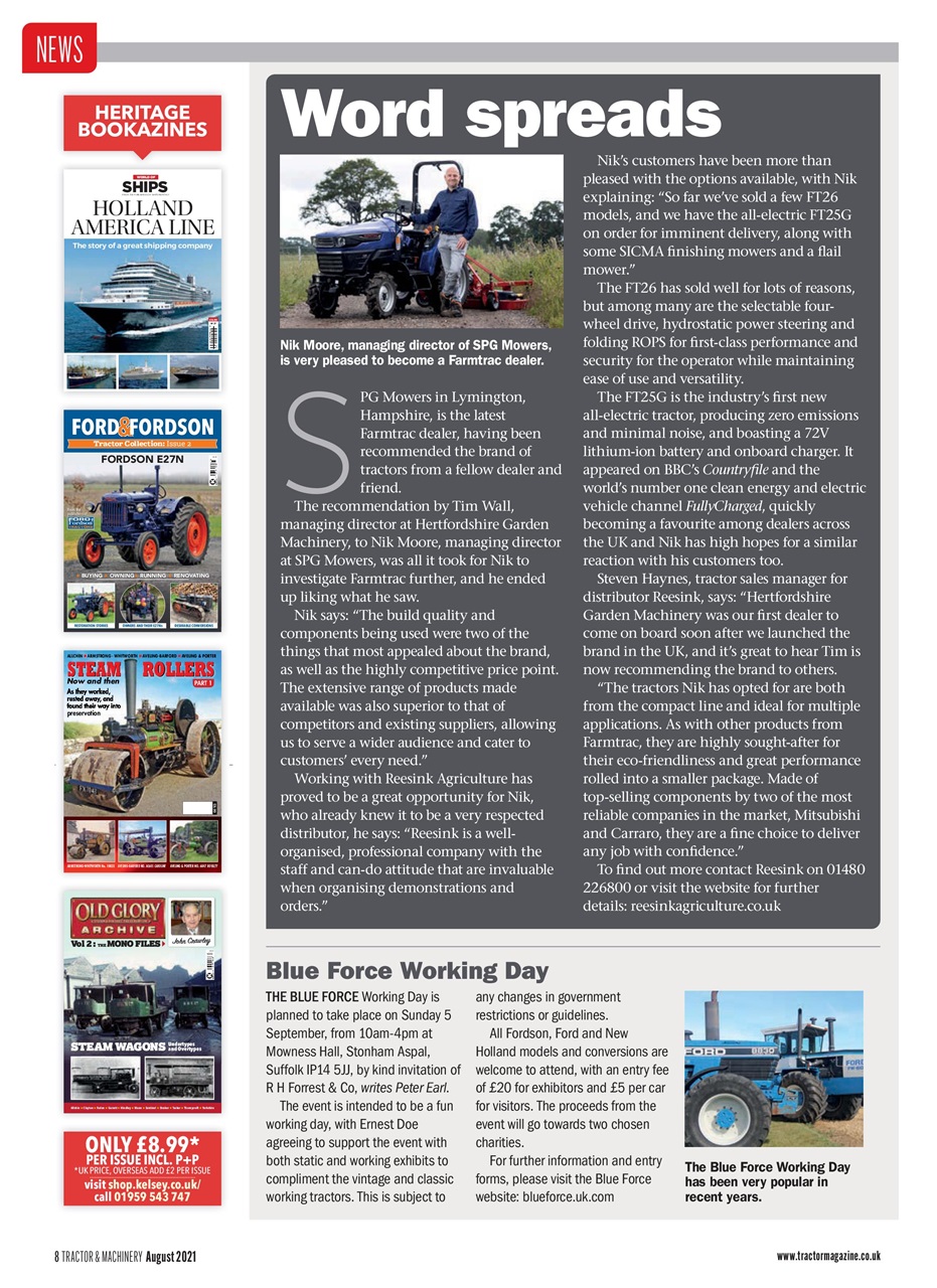 Tractor & Machinery Preview Pages