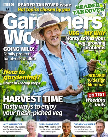 BBC Gardeners’ World Magazine issue August 2021