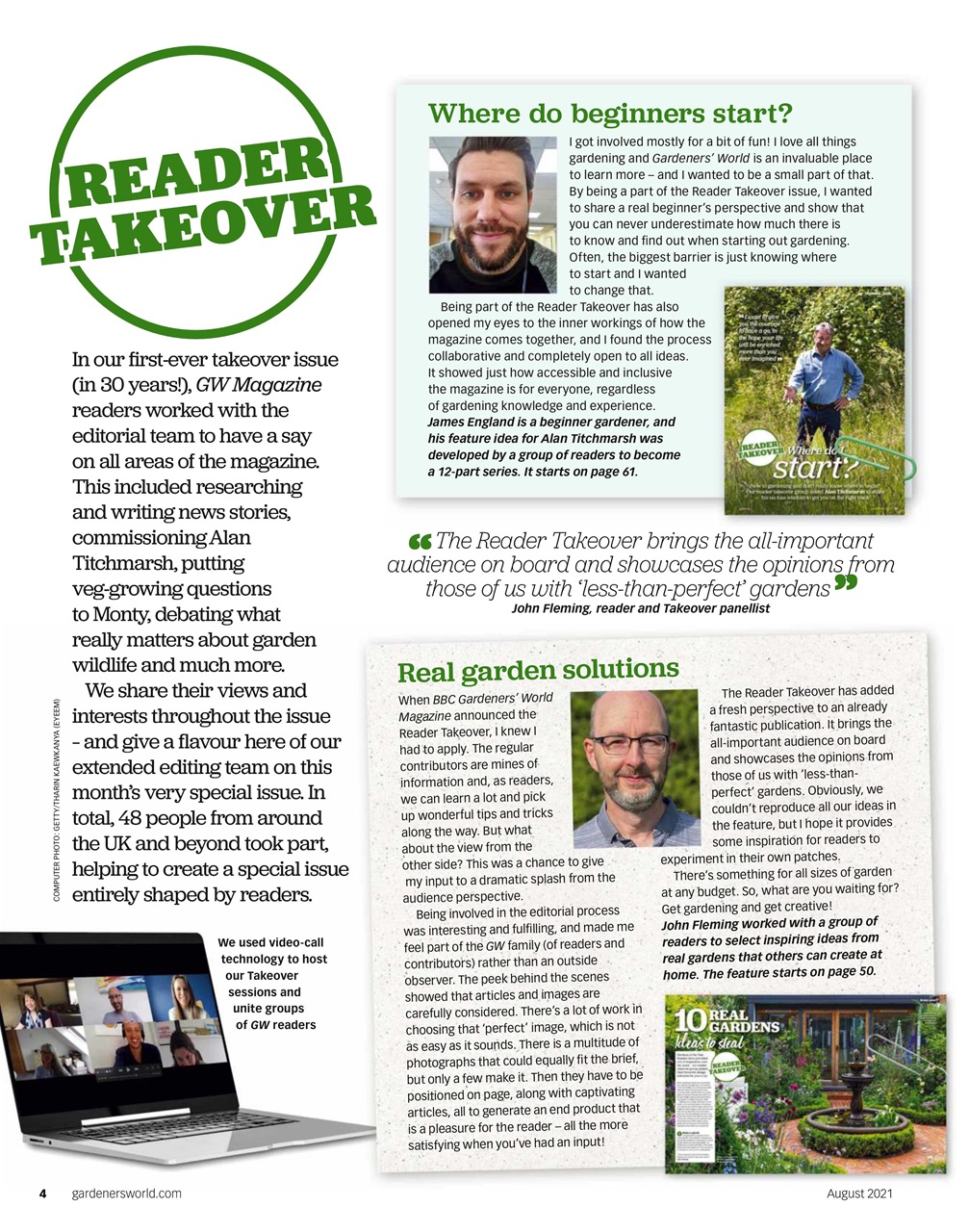 BBC Gardeners’ World Magazine Preview Pages