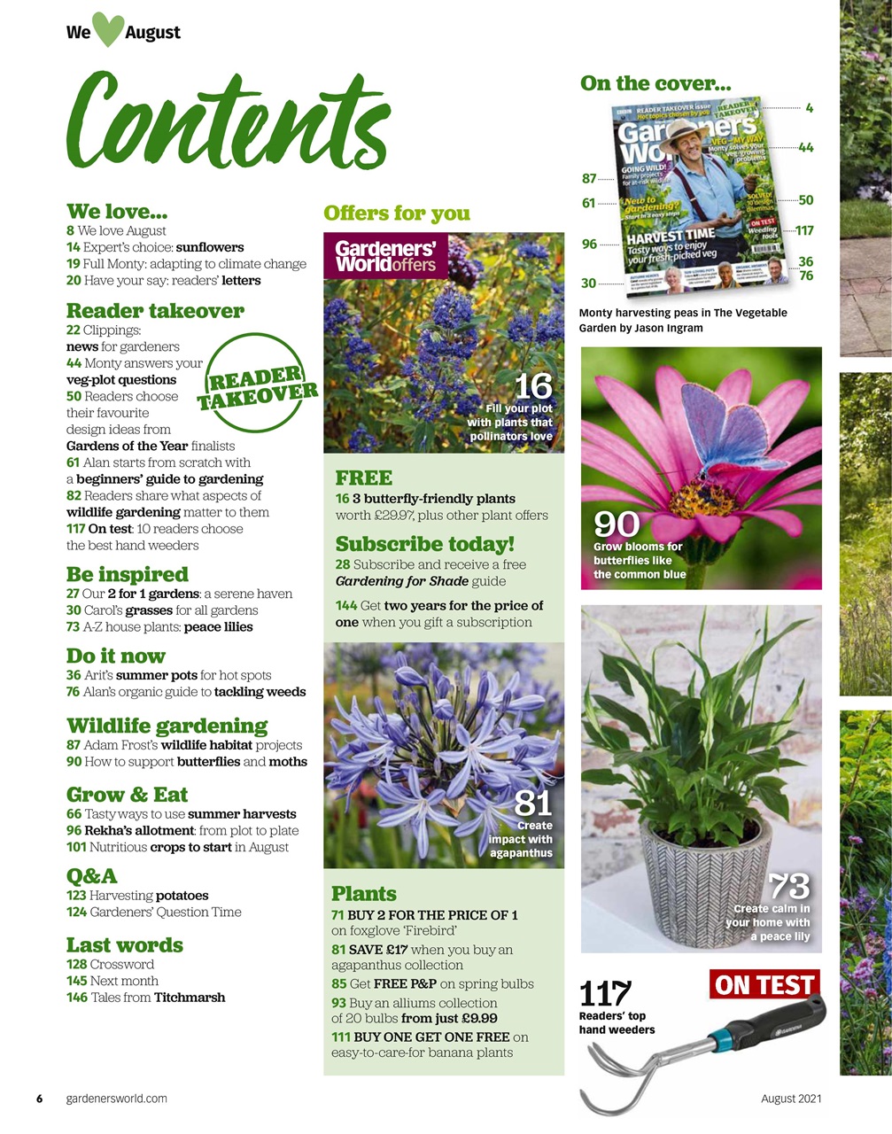 BBC Gardeners’ World Magazine Preview Pages