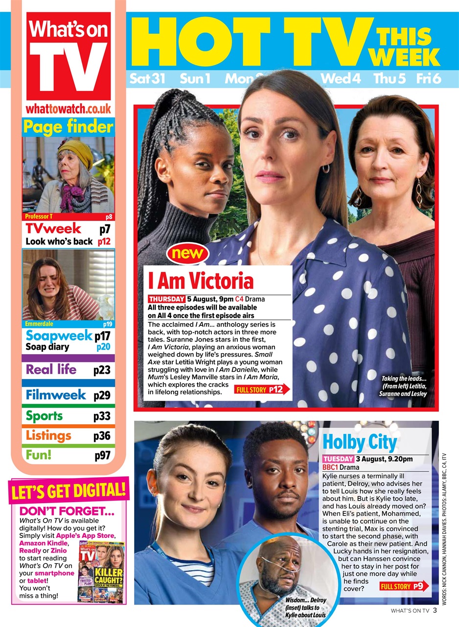 What's on TV Preview Pages