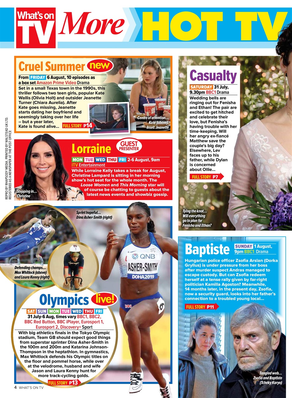 What's on TV Preview Pages