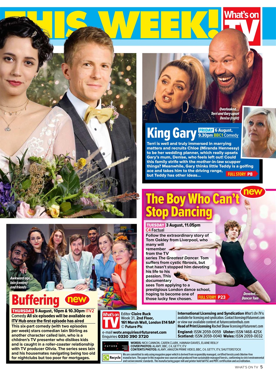 What's on TV Preview Pages