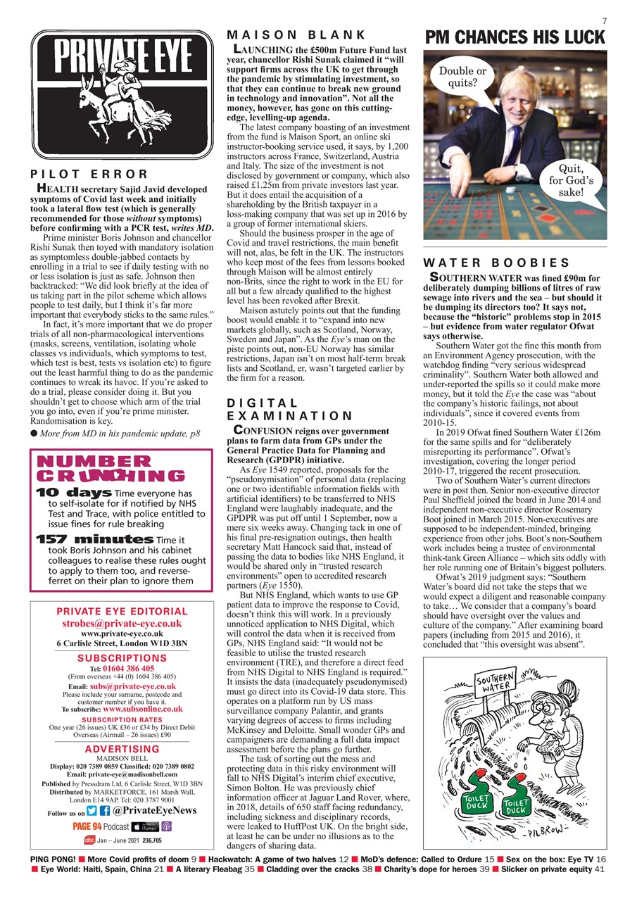 Private Eye Preview Pages