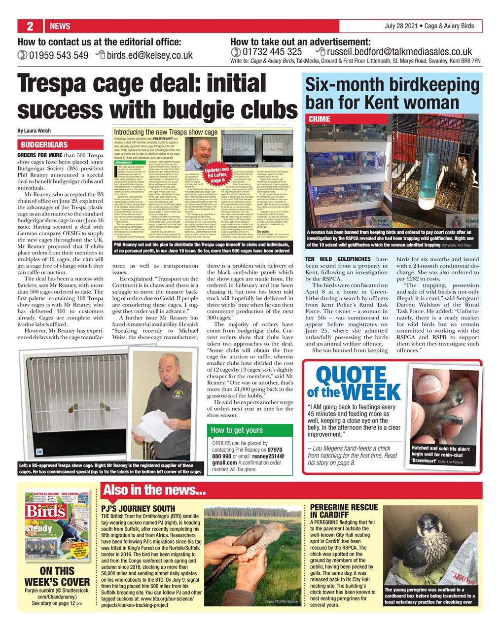 Cage & Aviary Birds Preview Pages